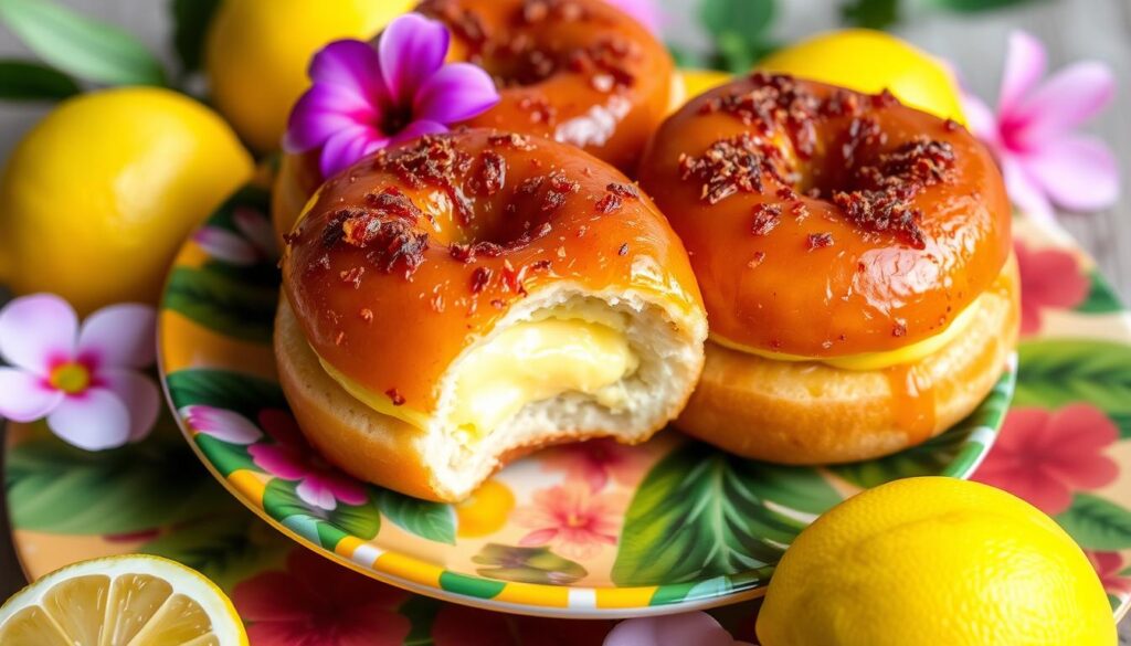 Hawaiian Roll Lemon Cheesecake Crème Brûlée Donuts