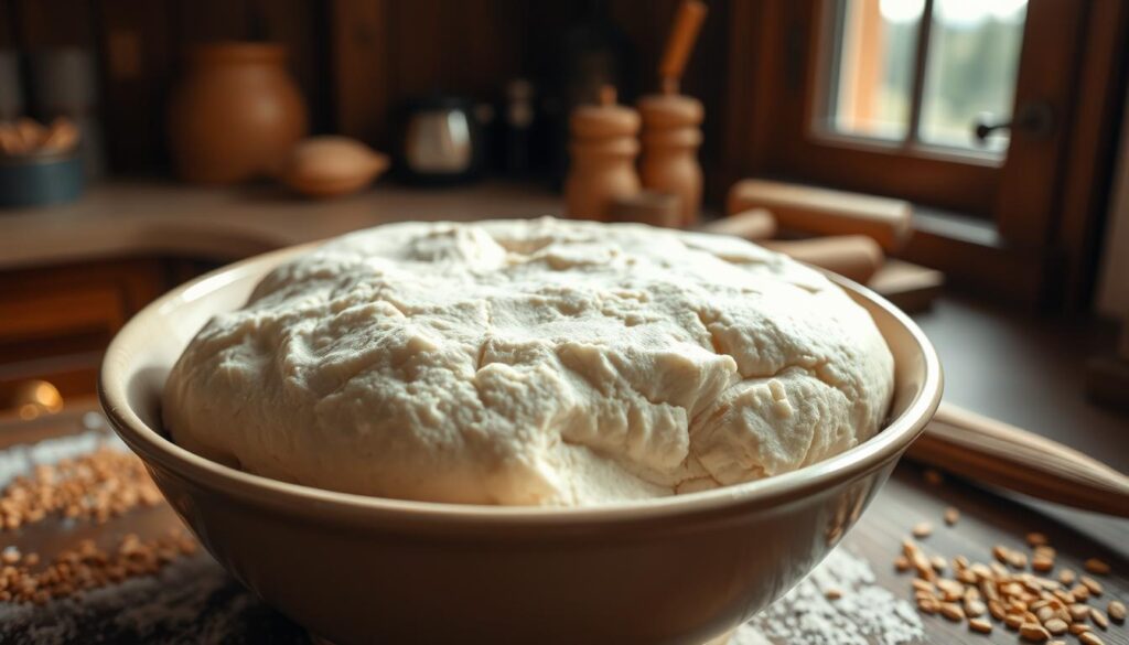 Rising dough for einkorn flour baked goods