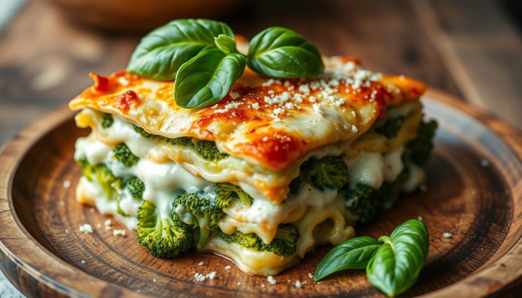 broccoli lasagna white sauce