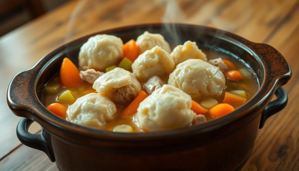 chicken and dumplings with canned biscuits crockpot