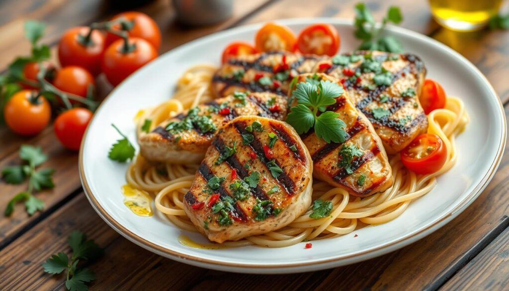 chimichurri chicken thighs pasta