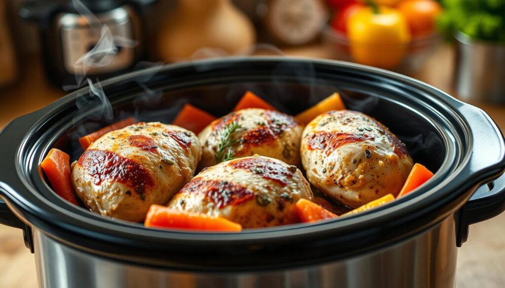 crockpot frozen chicken breast