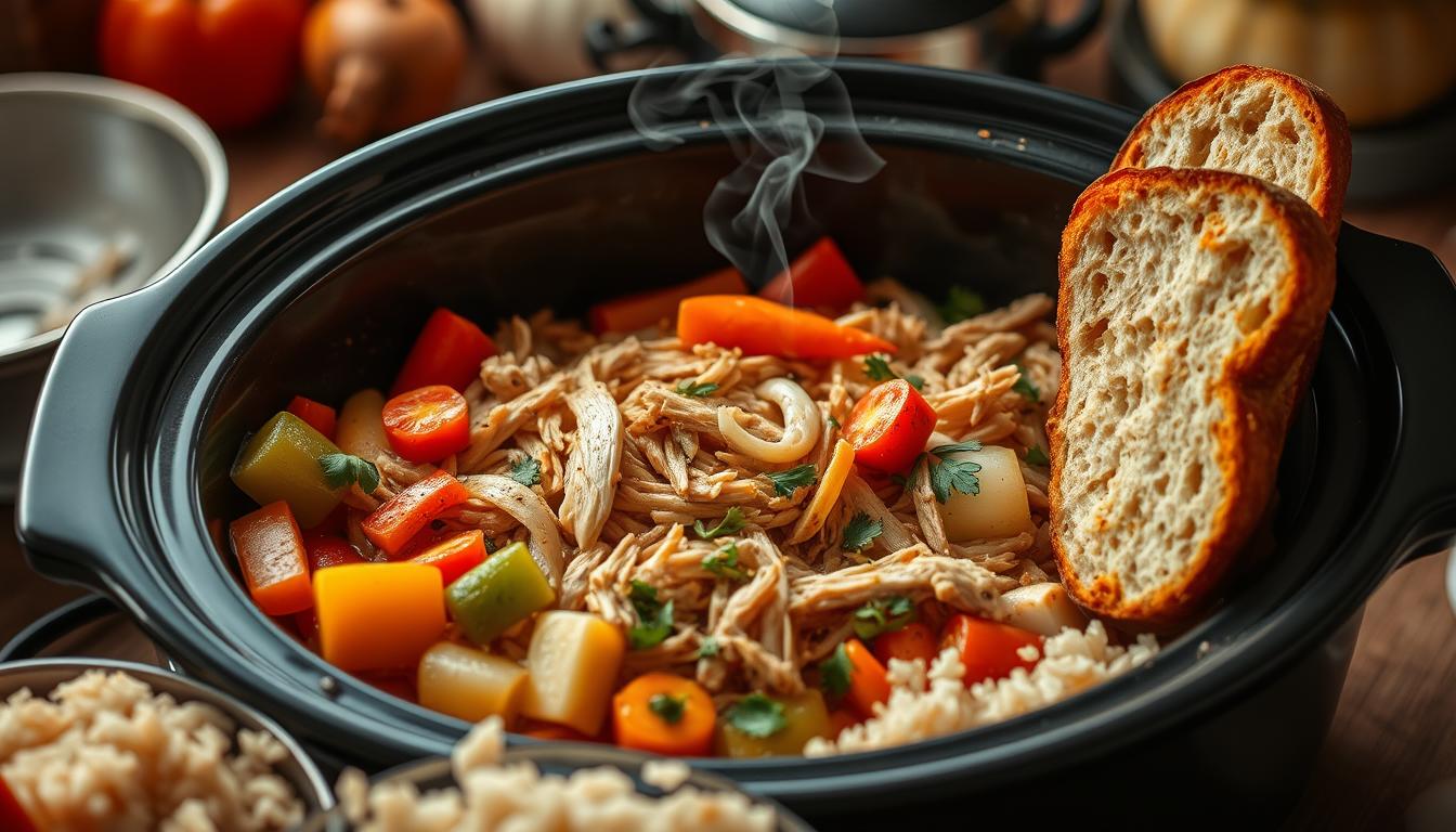 crockpot frozen chicken