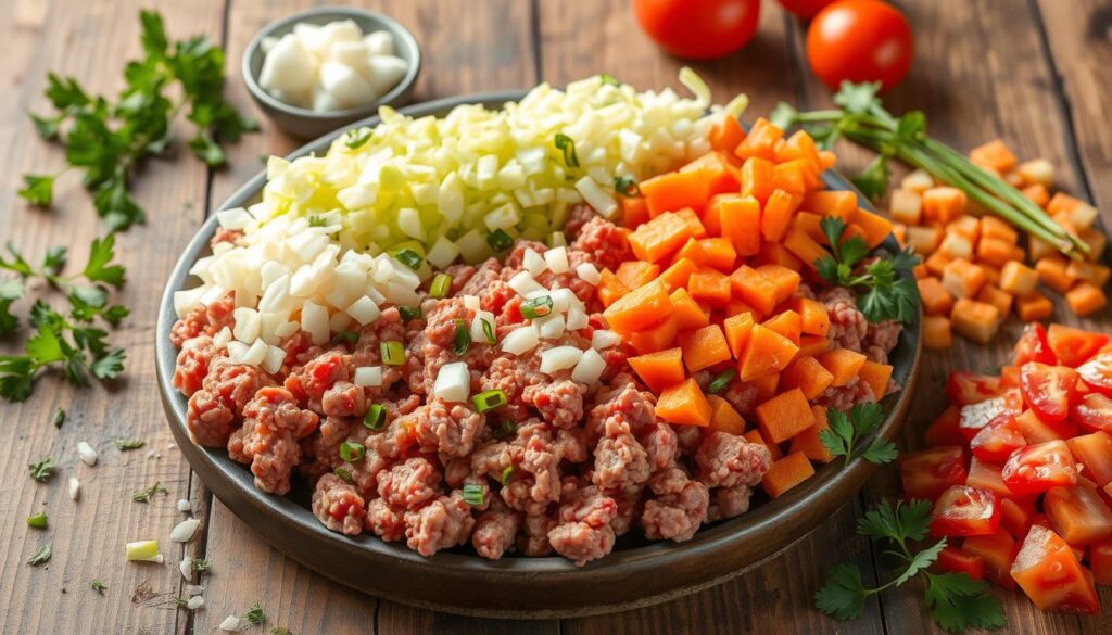 ground beef cabbage casserole ingredients