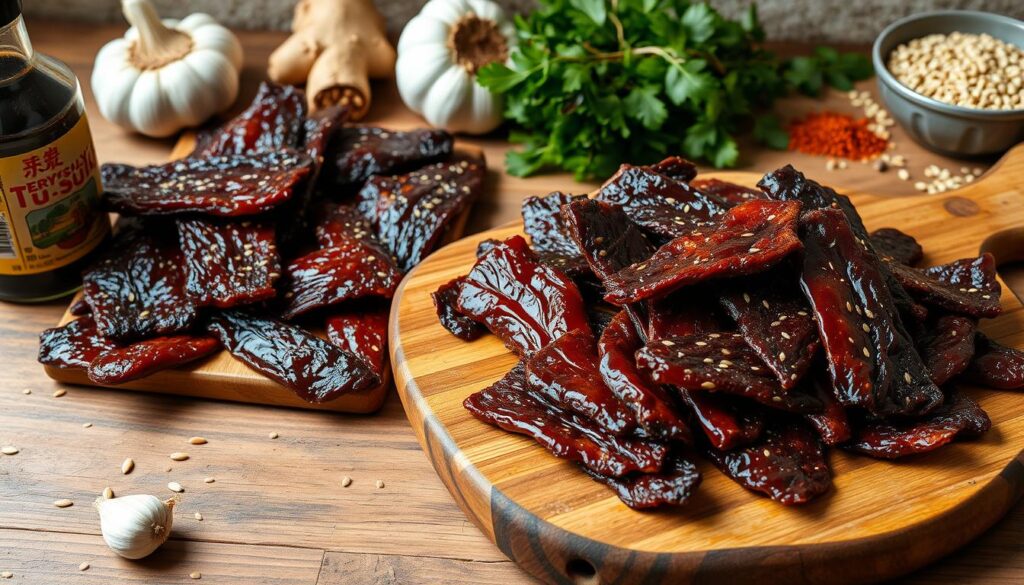 homemade teriyaki beef jerky