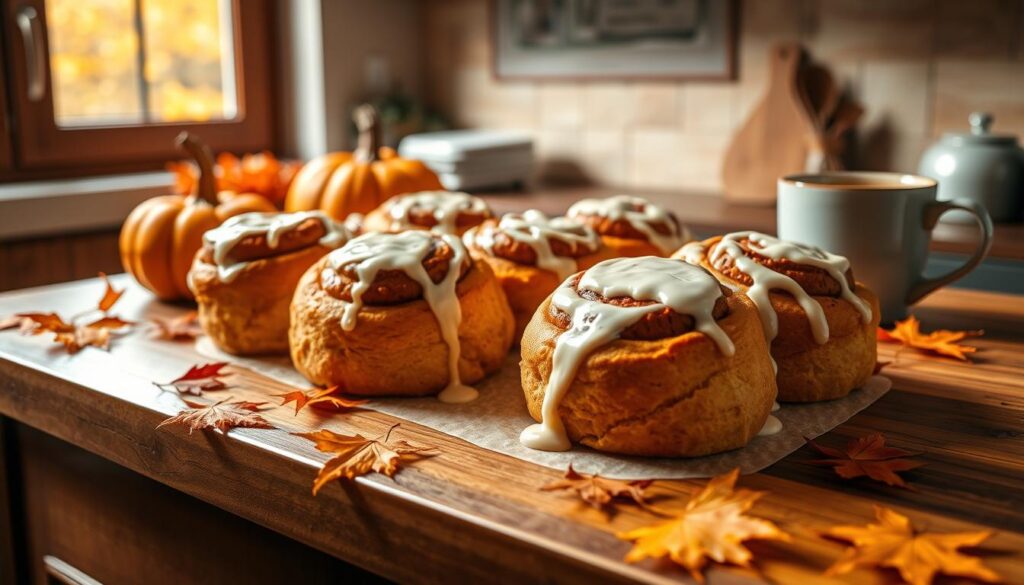 overnight pumpkin cinnamon rolls