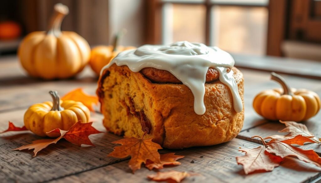 pumpkin spice cinnamon rolls recipe