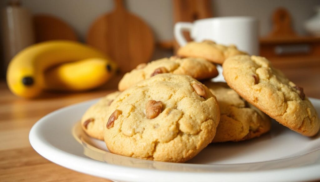 Banana bread cookies as healthy baking option