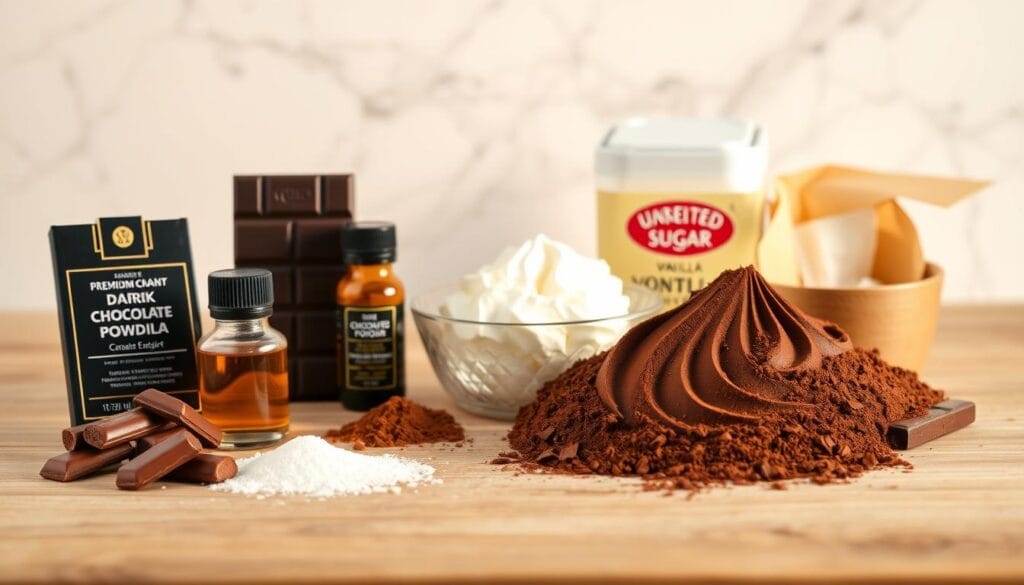 Chocolate buttercream frosting ingredients