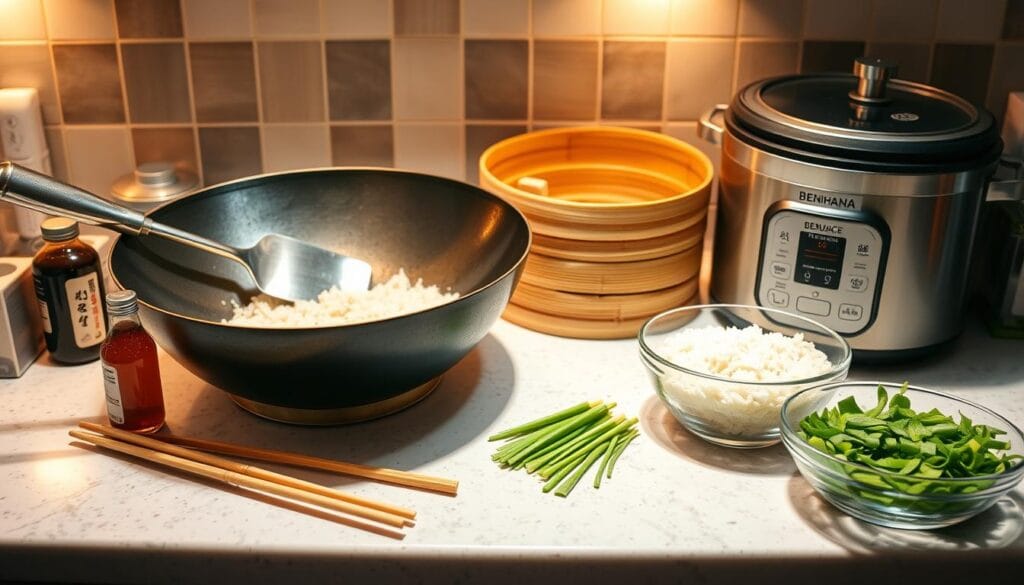 Kitchen equipment for fried rice