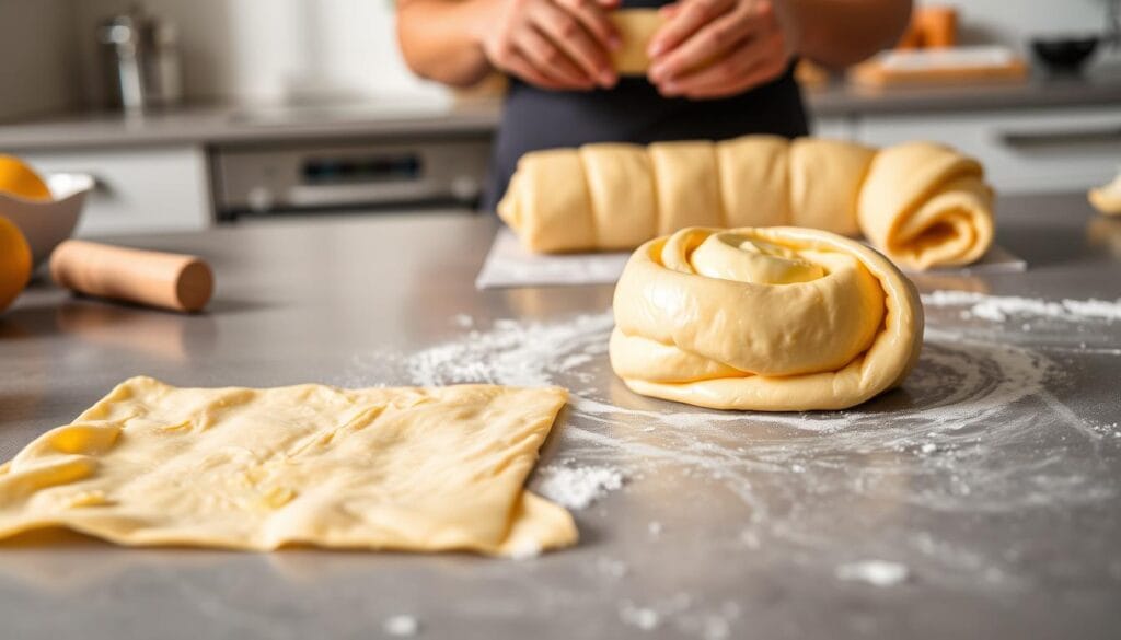 Lemon cheesecake crescent rolls preparation