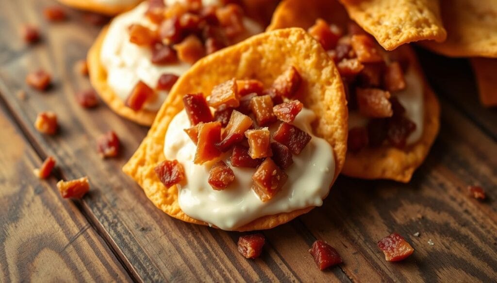 cream cheese and bacon stuffed doritos