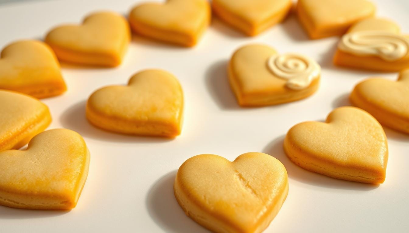 heart shaped sugar cookies