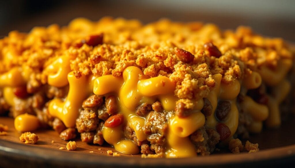 mac and cheese meatloaf casserole