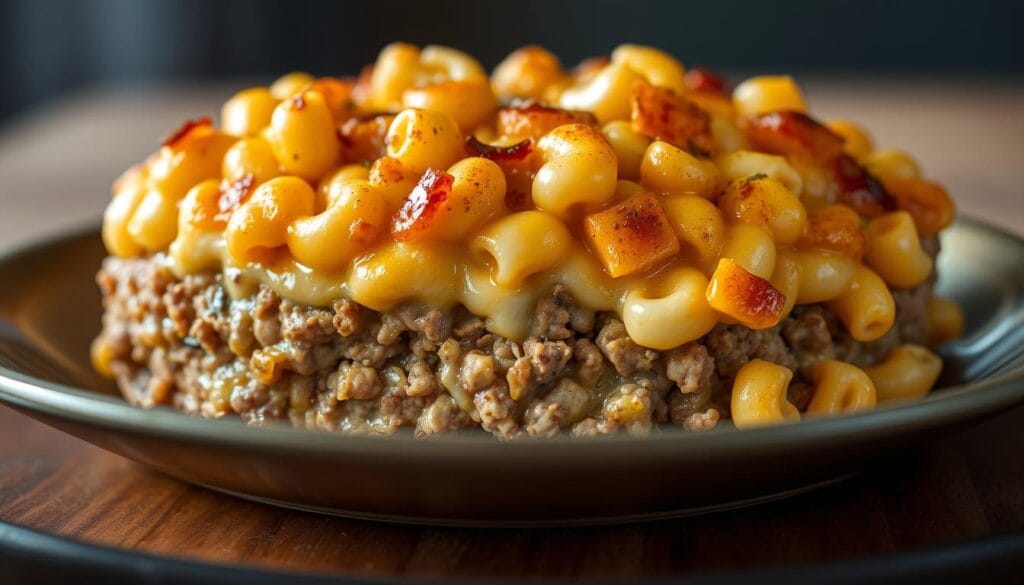 mac and cheese meatloaf casserole