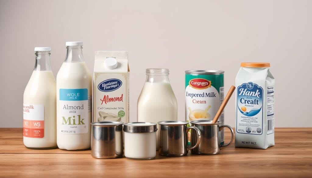 types of milk for coffee creamer